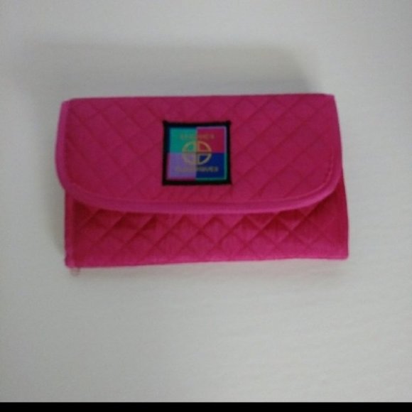 Vintage Classic Classique Quilted Wallet Pink - Picture 1 of 4